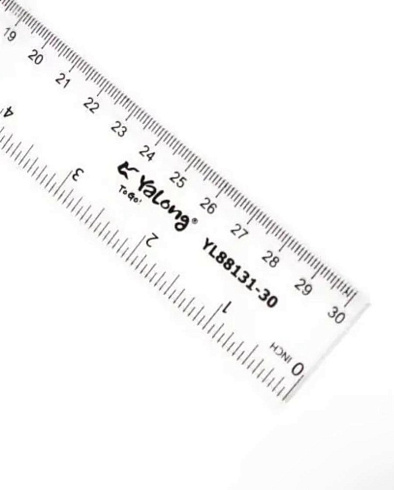 Линейка 30см  пластиковая YL88131-30