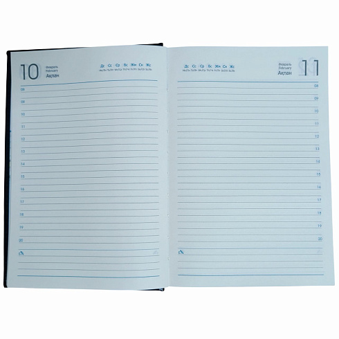 Ежедневник А5 полудат.AST-06  прошит.синий