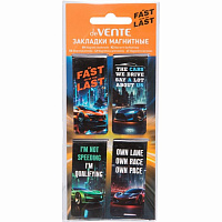 Закладки магнитные д/книг (4 шт) "deVENTE. Fast Or Last" 8065503