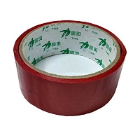 Скотч цветной красный (короб.120шт. спайка 8шт)