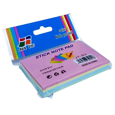 Стики 3х2 (76х51) пастель цветные