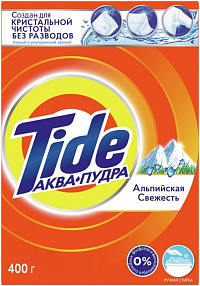 Порошок стиральный TIDE ручная, Альпийская свежесть 400гр