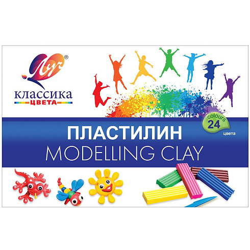 Пластилин "Классика"("Луч") 24 цвета 28С 1642-08
