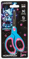 Ножницы детские "deVENTE. Korokoro" 13 см с закругл. лезвиями, прорез.ручки 8010505