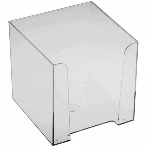 Подставка для бумажных блоков "Стамм" 9х9х9 прозр. ПЛ41