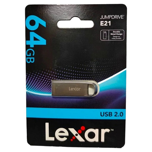 USB-накопитель, Lexar. E21. LJDE021064G-BNQNG. 64GB. USB 2.0
