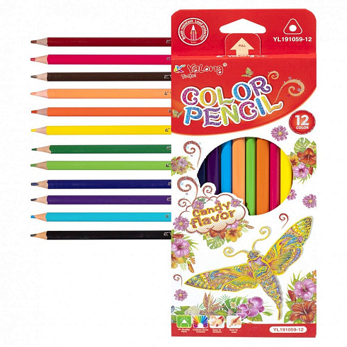 Карандаши 12 цв YL191059-12