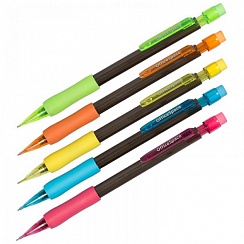 Автокарандаш OfficeSpace, 0,7мм, грип, с ластиком, ассорти XP820C_3620