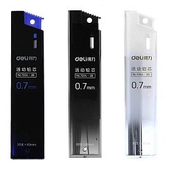 Запаска Deli для автокарандаша 0,7мм, 2В, арт 7004