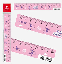 Линейка 16см пластиковая "deVENTE. Ballet Academy" 5091521