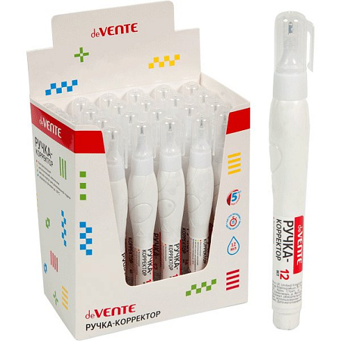 Корректор ручка"deVENTE", 12мл, быстросохн. 4061109
