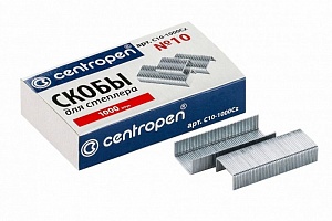 Скобы №10 Centropen, 1000шт арт.96100001