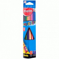 Карандаши  Maped  12 цв. треугол. + точилка 183213