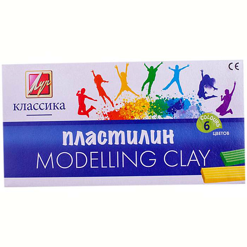 Пластилин "Классика" ("Луч") 6 цветов 120 гр. 12С 878-08