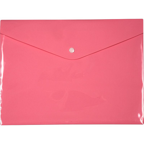 Папка-конверт на кнопке А4, "deVENTE. Pastel"A4 (330x235 мм)180 мкм, непрозр пастель розовая 3079325