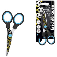 Ножницы детские ErichKrause Junior Decor Sport DNA, 13см, с принтом на лезв. 60490