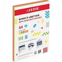 Бумага А4 ксероксн. "deVENTE.Neon" 100 л, 75 г/м², неоновые цвета (5 цв) 2072212