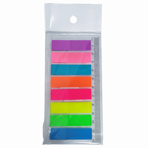 Стики закладки 8цв. РЕТ-8 узкие