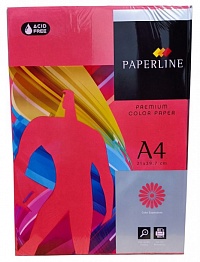 Бумага А4 ксероксная PAPERLINE 80 гр, RED (красная)