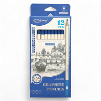 Карандаш  простой  набор  Yalong 12шт 6Н-12В арт.YL231331