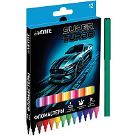 Фломастеры 12цв "deVENTE. Super Turbo" вент. колп. картон 5081635