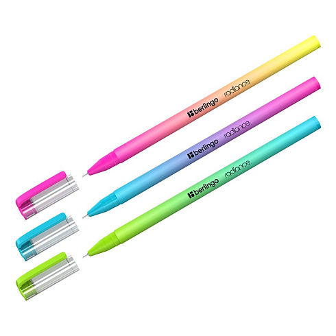 Ручка шар. "Berlingo" "Radiance" синяя, 0,7мм, корпус ассорти CBp_70020