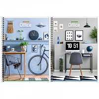 Тетрадь А4 96л на спирали  ArtSpace "Офис. Home office" Т96А4спк_36628