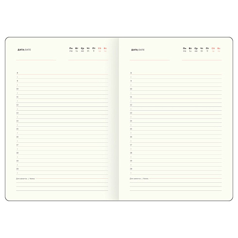 Ежедневник недатир., 136л, А5 BG "Dallas. White", белый, тв.перепл.кожзам. DuA5_60877