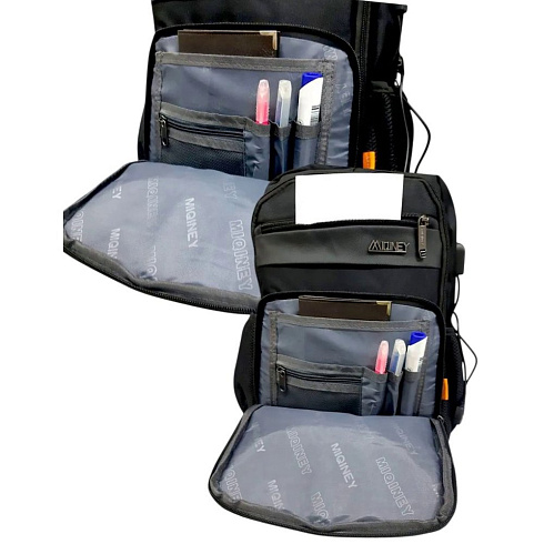 Рюкзак MIQINEY арт.6009,6008 (черный,синий)