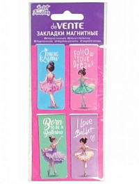 Закладки магнитные д/книг (4 шт) "deVENTE. Ballet Academy" 8065501