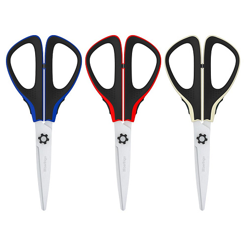 Ножницы офисные 17,5см, Berlingo "Easycut 300" ассорти, мягк вставки DNn_17535