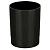 Подставка-стакан СТАММ "Лидер", пластик., круглая, черная ПС-30503