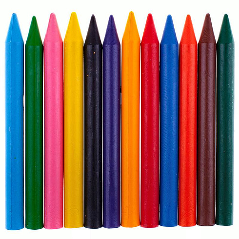 Карандаши восковые круг. 8*90 "Классика" 12цв. 12С 861-08