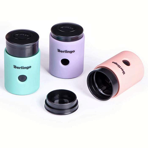 Точилка пластиковая Berlingo "Instinct", с контейнером, 1 отверстие, ассорти, дисплей-бокс BBp_15026