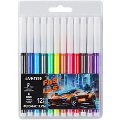Фломастеры 12цв "deVENTE. Fast Or Last" с невент. колп. 5081522