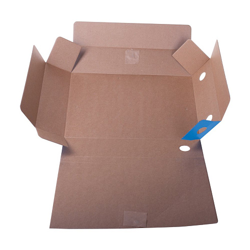 Папка архивная короб 75мм на завязках синий OfficeSpace 225429