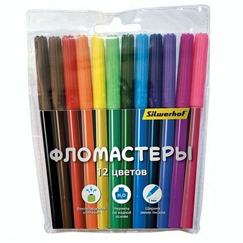 Фломастеры 12 цв. Народная коллекция, невент колп, 867219-12