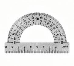 Транспортир "Пчелка" 180гр. стальной ТС-10