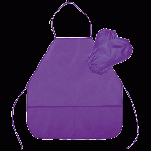 Фартук д/труда с карманом, нарукав. "deVENTE" 45x54 см (M) водоот. ткань фиолетовый 7042002