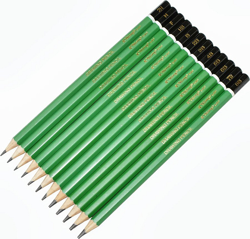 Карандаш  простой  набор  Yalong 12шт 2Н-8В арт.YL201328-12