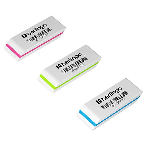Ластик BERLINGO "Eraze 930", прямоугольный, скошенный, BLc_00930