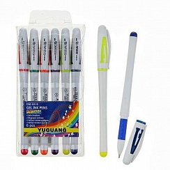 Ручка  набор гелев. 6цв Aihao 811, 8001