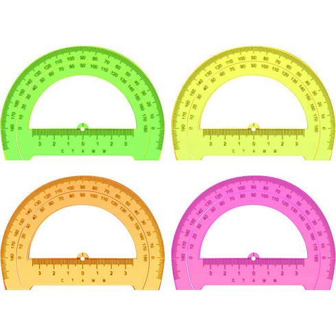 Транспортир "Стамм" 180гр.12 см ТР31