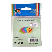 Стики 3х3 (76х76) пастель цветные арт. JT-D3