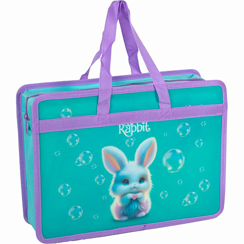 Папка для тетрадей, ИЗО и технологии "deVENTE. Little Rabbit" A4 с ручками 8057600