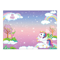 Пленка цв. д/уроков труда арт.СН_50227 Мульти-Пульти "Единорог" 35*50см, ПВХ