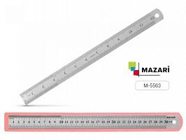Линейка метал. 30 см.  арт.М-5563