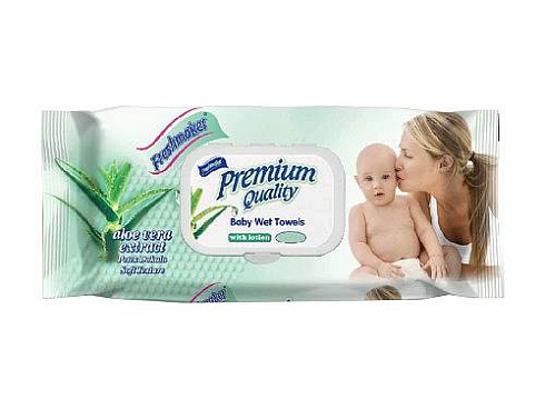 Салфетки влажные 72 шт FRESHMAKER PREMIUM клапаном