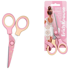 Ножницы детские ErichKrause unior Decor Pointes, 13см, с принтом на лезв. 60491