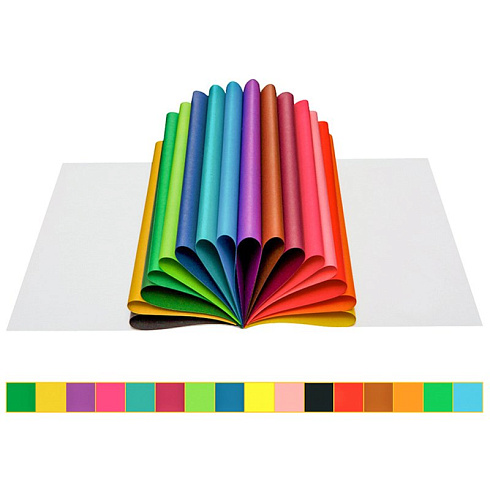 Бумага цветная А4 16л.,16цв. газетная. "Дракон" Нб16-16гдв_28780